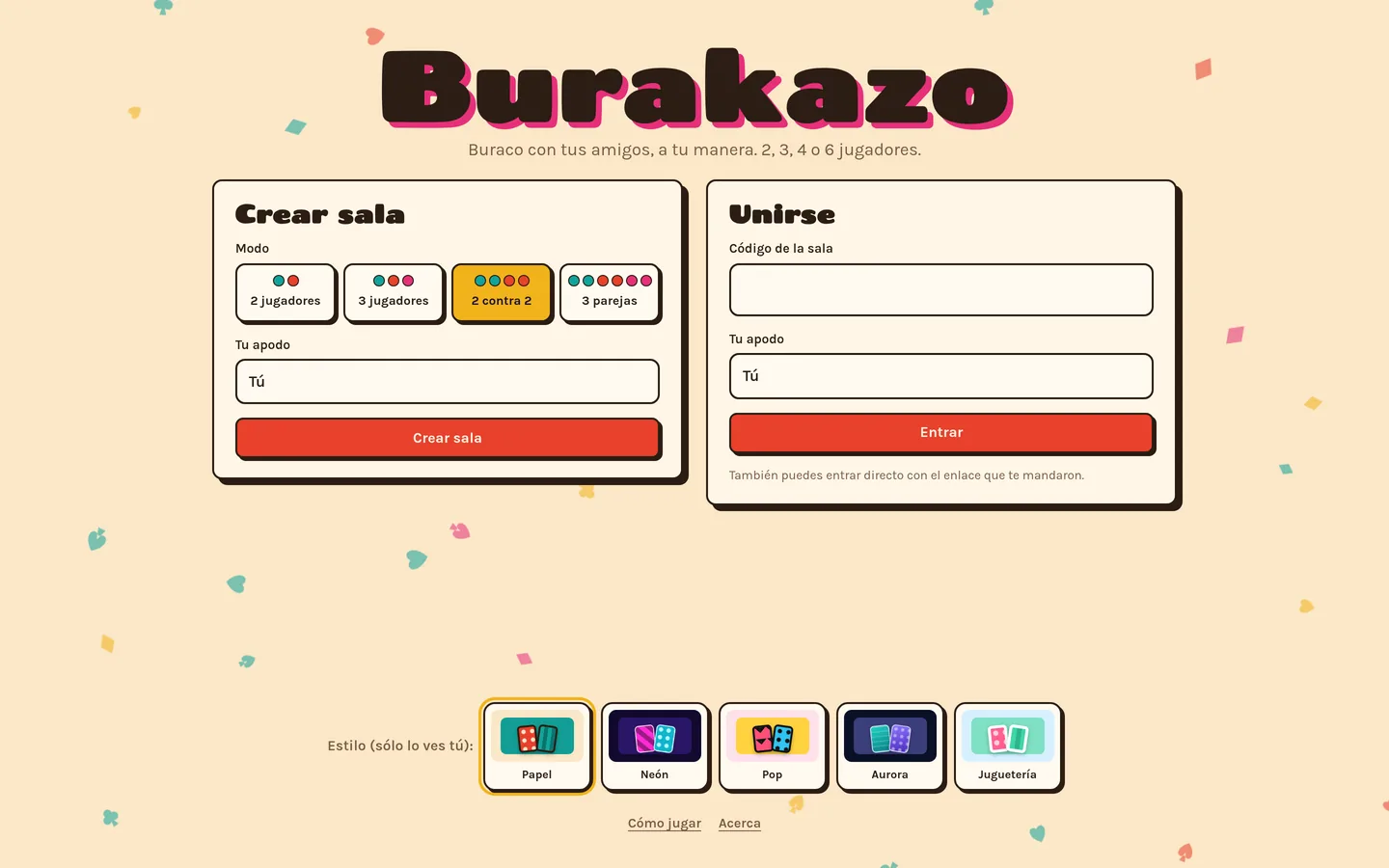 Portada de Burakazo, donde se crea la sala